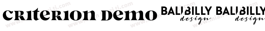 Criterion Demo字体转换